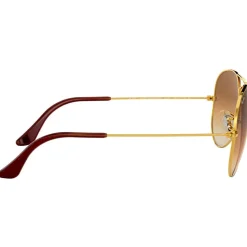 Lunettes de soleil Ray Ban RB3025 Aviator Polished Gold Light Brown Gradient