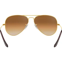 Lunettes de soleil Ray Ban RB3025 Aviator Polished Gold Light Brown Gradient
