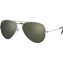 Lunettes de soleil Ray Ban RB3025 Aviator Polished Silver Grey Polarized