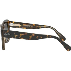 Lunettes de soleil Ray Ban RB2186 State Street Polished Havana Brown Transparent Dark Grey