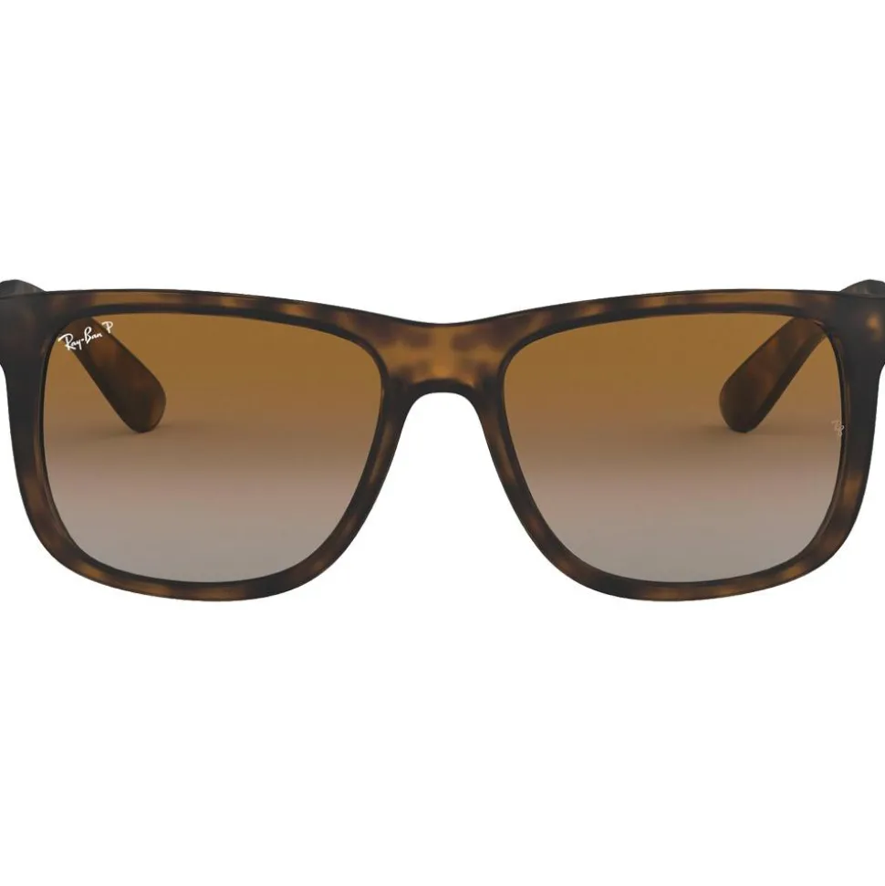 Lunettes de soleil Ray Ban RB4165 Justin Classic Matte Havana Brown Grey Polar