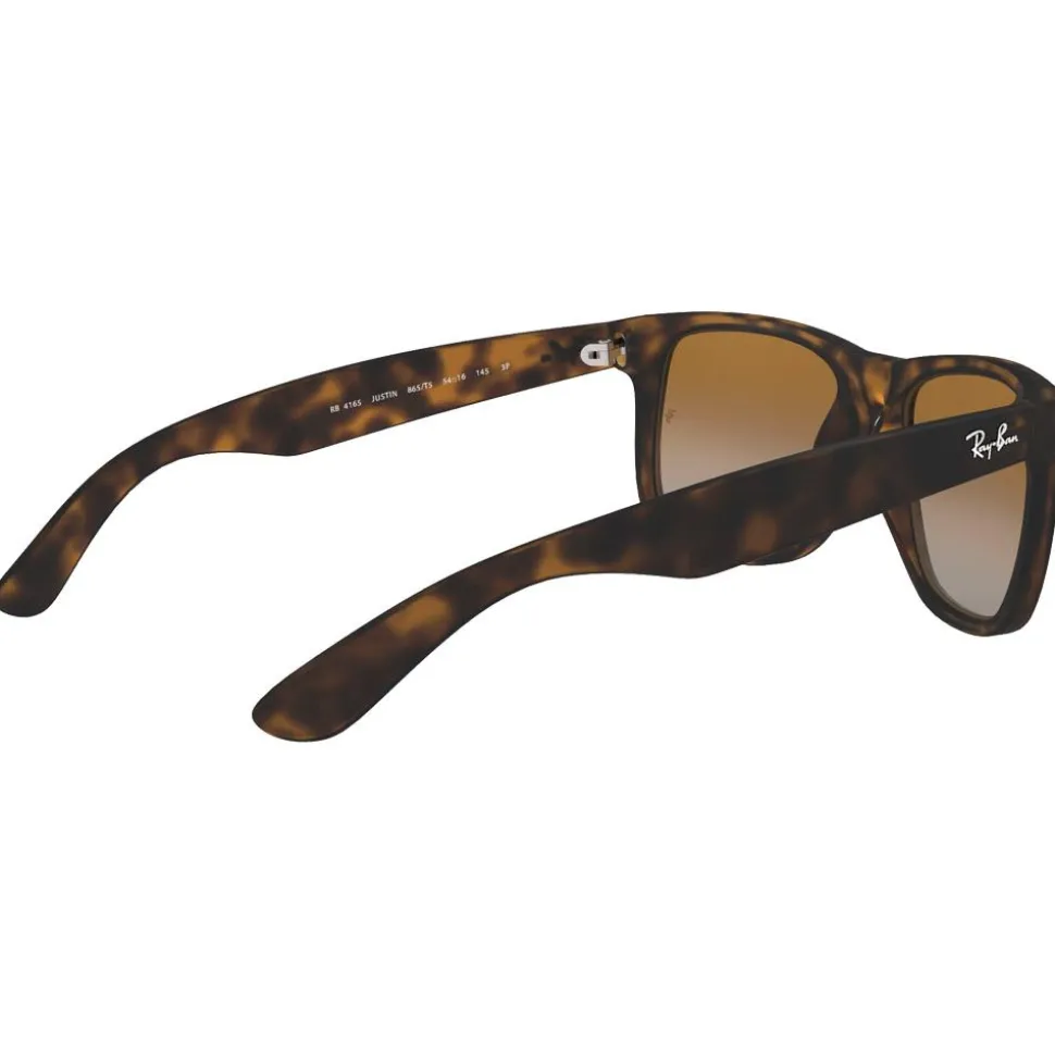 Lunettes de soleil Ray Ban RB4165 Justin Classic Matte Havana Brown Grey Polar