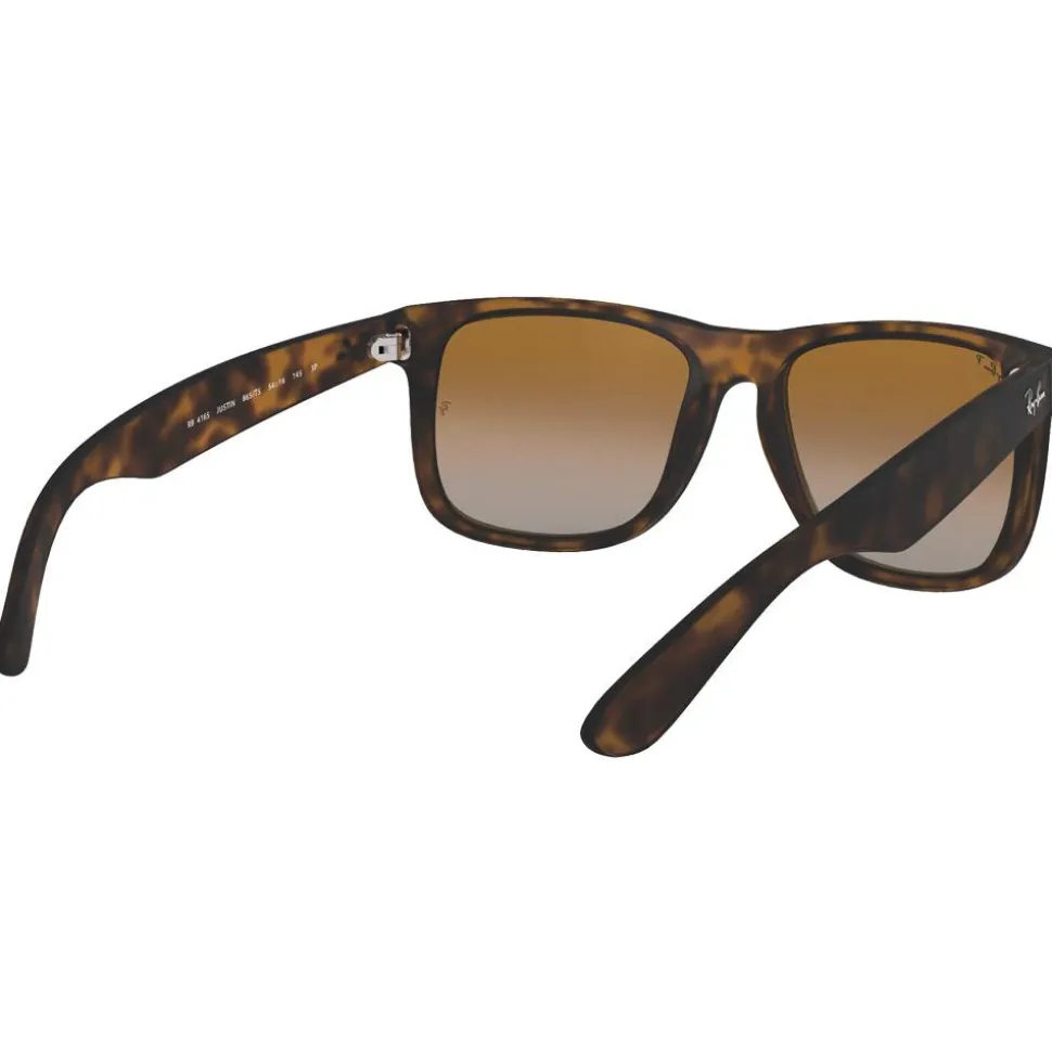 Lunettes de soleil Ray Ban RB4165 Justin Classic Matte Havana Brown Grey Polar