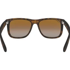 Lunettes de soleil Ray Ban RB4165 Justin Classic Matte Havana Brown Grey Polar