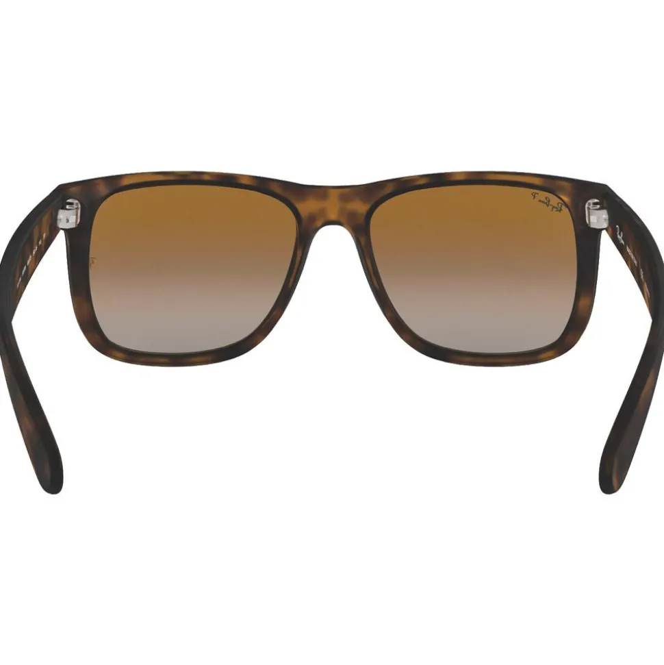 Lunettes de soleil Ray Ban RB4165 Justin Classic Matte Havana Brown Grey Polar