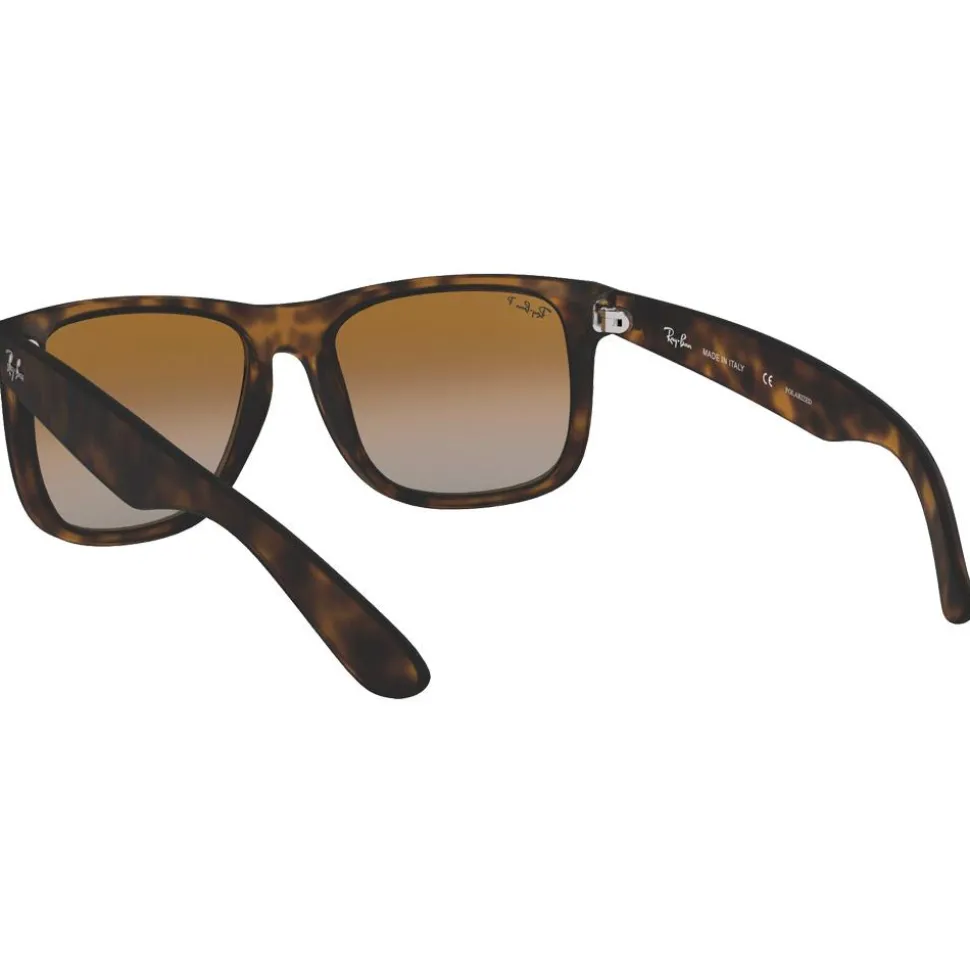 Lunettes de soleil Ray Ban RB4165 Justin Classic Matte Havana Brown Grey Polar