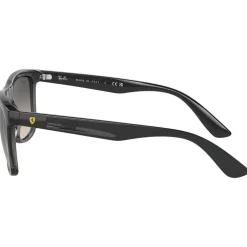 Lunettes de soleil Ray Ban RB4413M Scuderia Ferrari Collection Polished Transparent Grey Grey