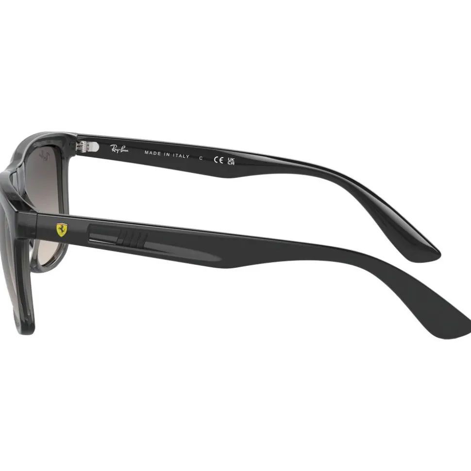 Lunettes de soleil Ray Ban RB4413M Scuderia Ferrari Collection Polished Transparent Grey Grey