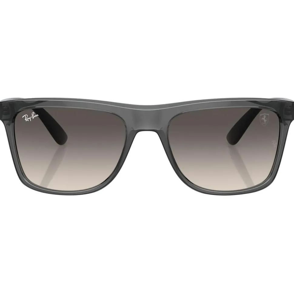 Lunettes de soleil Ray Ban RB4413M Scuderia Ferrari Collection Polished Transparent Grey Grey