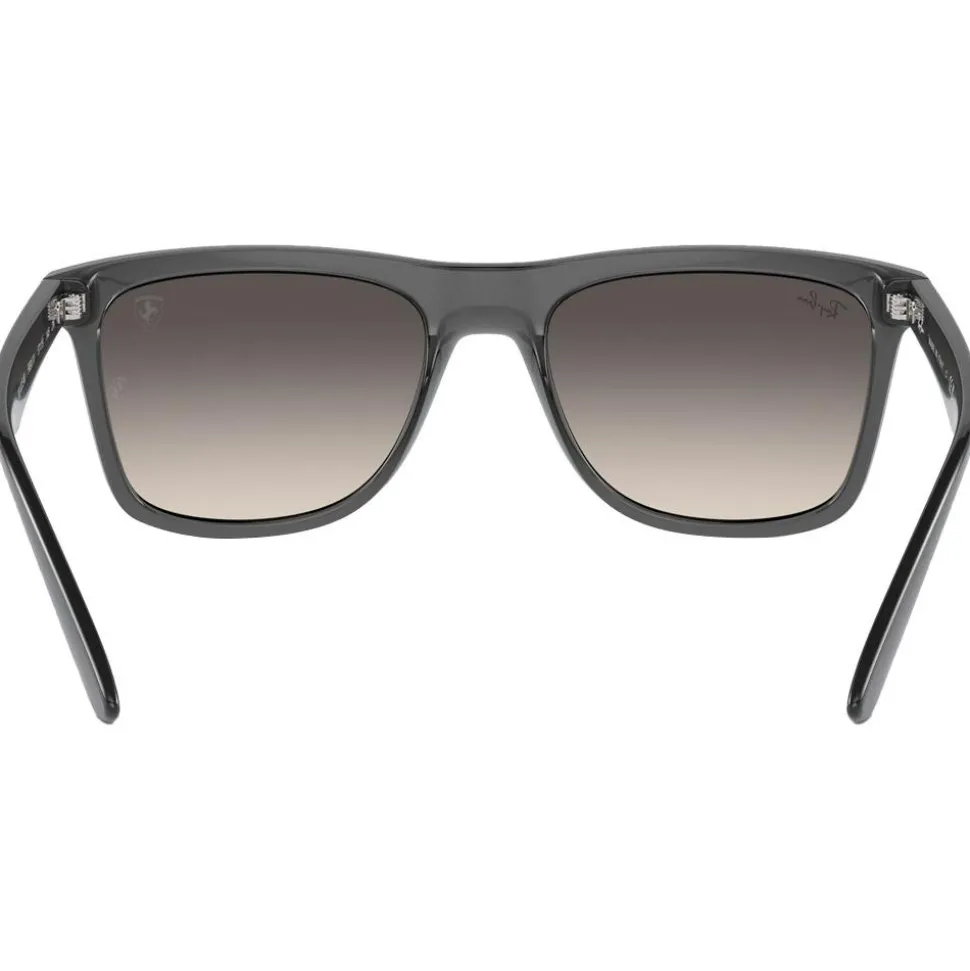 Lunettes de soleil Ray Ban RB4413M Scuderia Ferrari Collection Polished Transparent Grey Grey