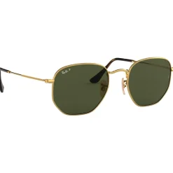 Lunettes de soleil Ray Ban RB3548N Hexagonal Flat Polished Gold Polar Green