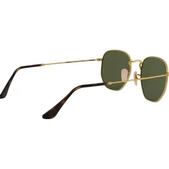 Lunettes de soleil Ray Ban RB3548N Hexagonal Flat Polished Gold Polar Green