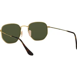 Lunettes de soleil Ray Ban RB3548N Hexagonal Flat Polished Gold Polar Green