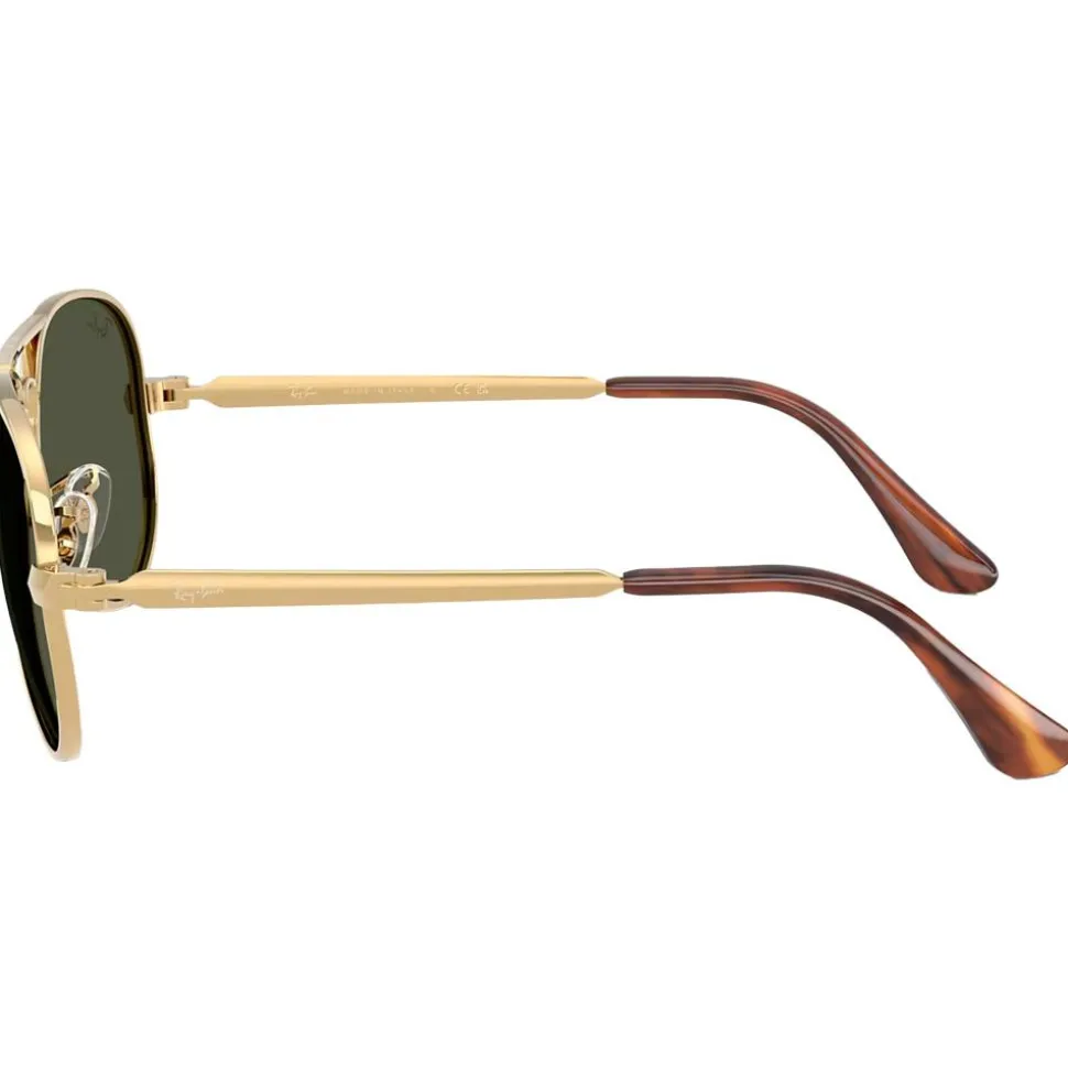 Lunettes de soleil Ray Ban RB3925 Aviator Max Polished Gold Green G-15