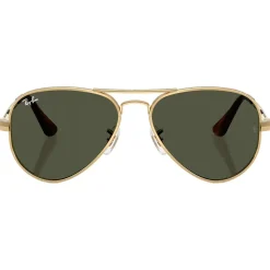 Lunettes de soleil Ray Ban RB3925 Aviator Max Polished Gold Green G-15
