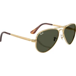 Lunettes de soleil Ray Ban RB3925 Aviator Max Polished Gold Green G-15