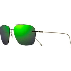 Lunettes de soleil Revo Air 3 Satin Gunmetal Serilium Dark Green Photochromic Polarized