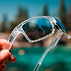 Lunettes de soleil Revo Crawler Clear Crystal Serilium Blue Water Polarized