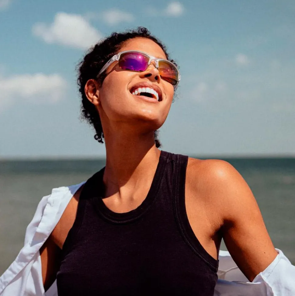 Lunettes de soleil Revo Crux N Matte Crystal Serilium Spectra Polarized