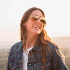 Lunettes de soleil Revo Relay Rose Gold Serilium Champaign Polarized