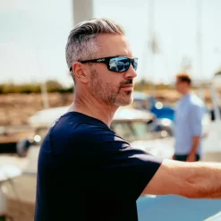 Lunettes de soleil Revo Vertex Matte Black Serilium Blue Water Polarized