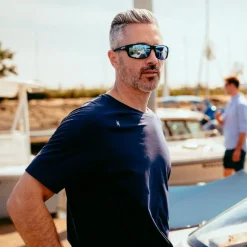 Lunettes de soleil Revo Vertex Matte Black Serilium Blue Water Polarized