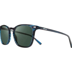 Lunettes de soleil Revo Watson Blue Horn Crystal Smoke Green Polarized