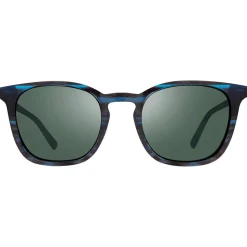Lunettes de soleil Revo Watson Blue Horn Crystal Smoke Green Polarized