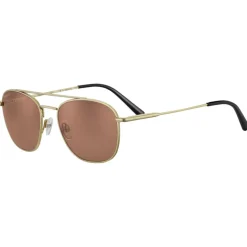 Lunettes de soleil Serengeti Carroll Matte Light Gold Polarized Drivers