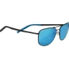 Lunettes de soleil Serengeti Spello Matte Black Mineral Polarized 555nm Blue