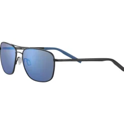 Lunettes de soleil Serengeti Spello Matte Black Mineral Polarized 555nm Blue