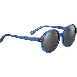 Lunettes de soleil Serengeti Joan Shiny Transparent Fed Blue Mineral Polarized Smoke