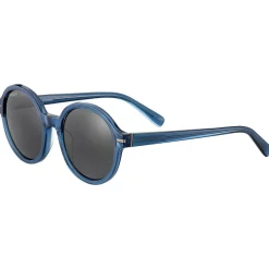 Lunettes de soleil Serengeti Joan Shiny Transparent Fed Blue Mineral Polarized Smoke