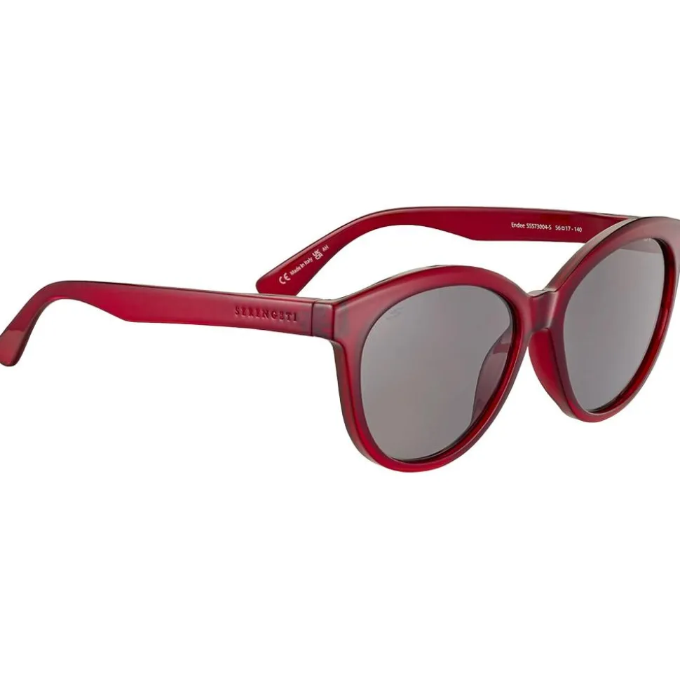 Lunettes de soleil Serengeti Endee Shiny Milky Red Saturn Polarized Smoke