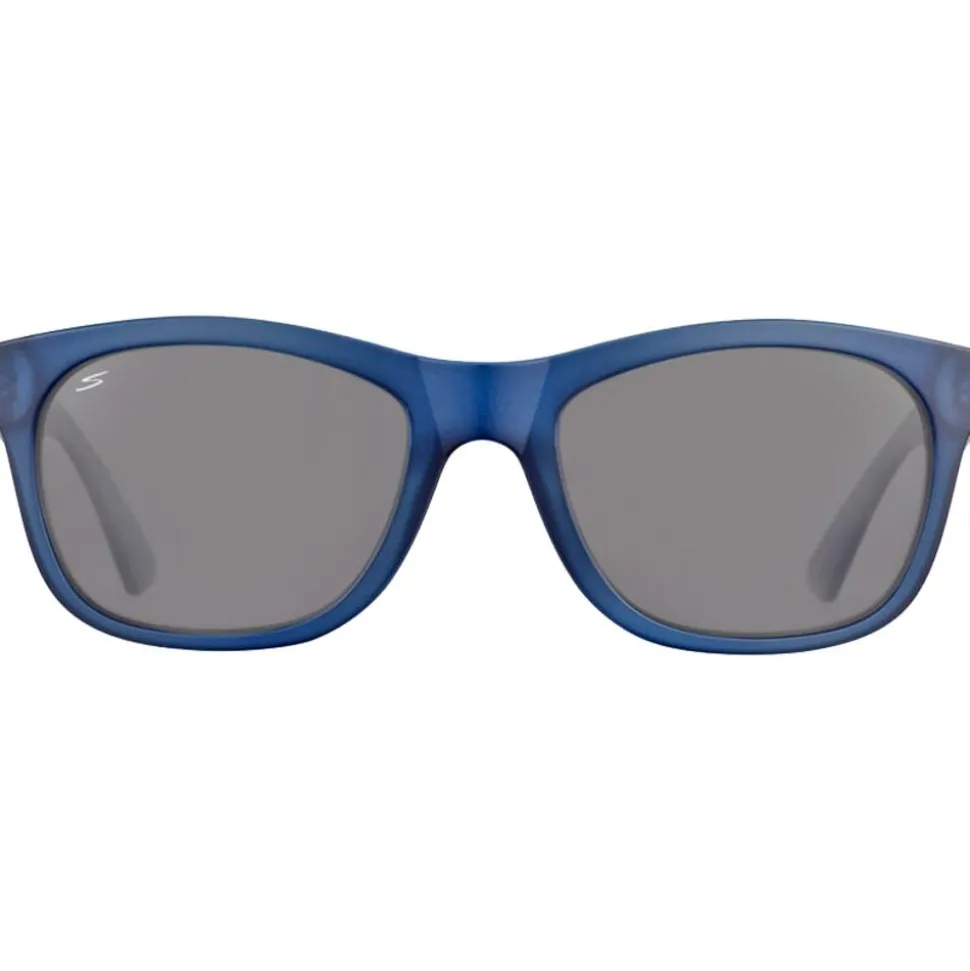 Lunettes de soleil Serengeti Chandler Matte Crystal Blue Saturn Polarized Smoke