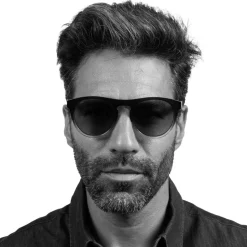 Lunettes de soleil Serengeti Kingman Matte Black Saturn Polarized Petrol Blue