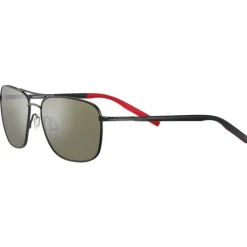 Lunettes de soleil Serengeti Spello Shiny Black Red Mineral Polarized 555nm