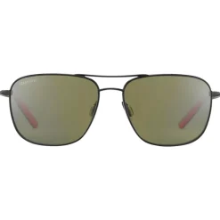 Lunettes de soleil Serengeti Spello Shiny Black Red Mineral Polarized 555nm
