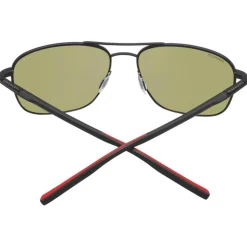 Lunettes de soleil Serengeti Spello Shiny Black Red Mineral Polarized 555nm