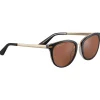 Lunettes de soleil Serengeti Jodie Shiny Black Light Gold Drivers