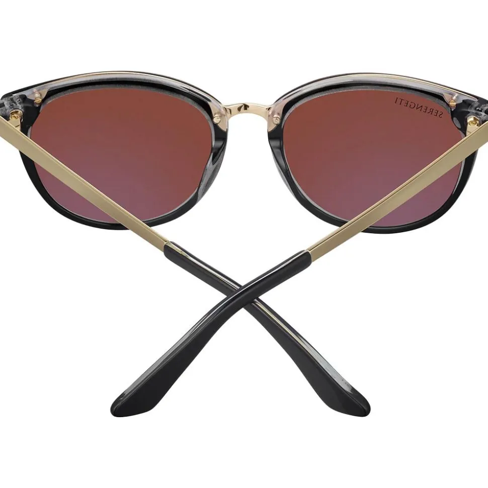 Lunettes de soleil Serengeti Jodie Shiny Black Light Gold Drivers