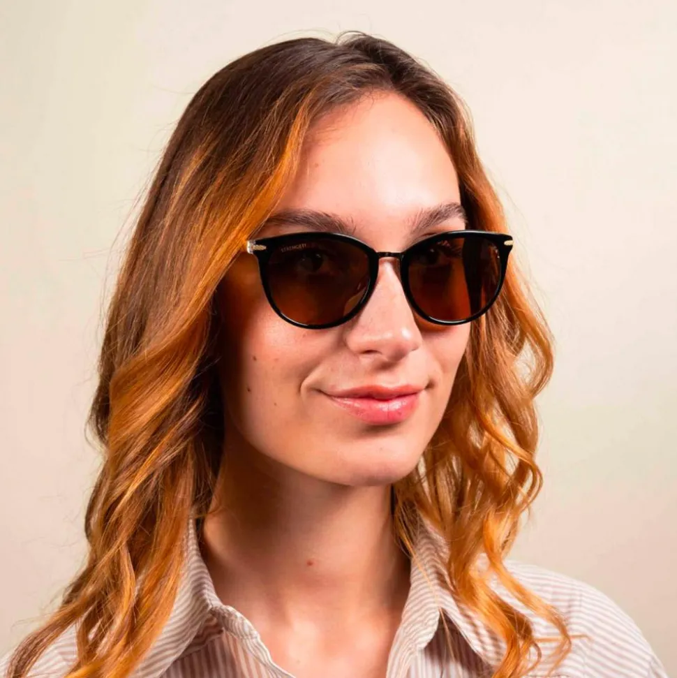 Lunettes de soleil Serengeti Jodie Shiny Black Light Gold Drivers