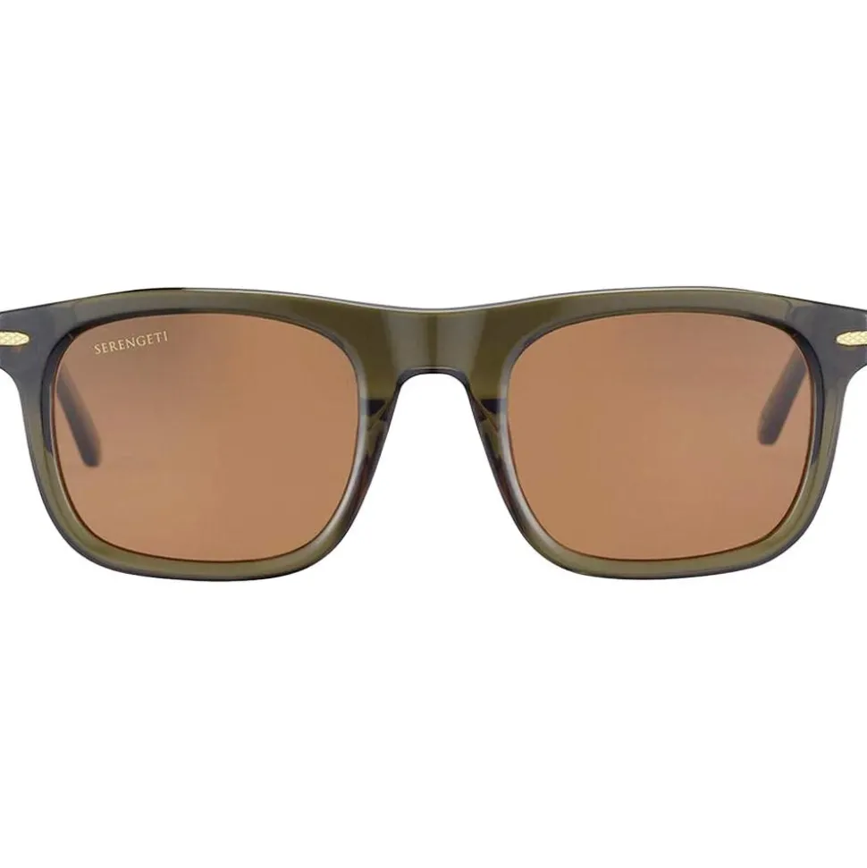 Lunettes de soleil Serengeti Charlton Shiny Crystal Dark Green Polarized Drivers