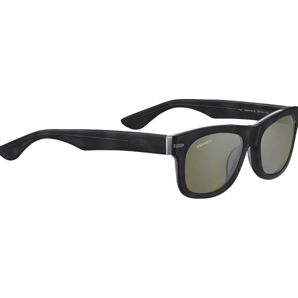 Lunettes de soleil Serengeti Foyt Shiny Black Transparent Layer 555nm
