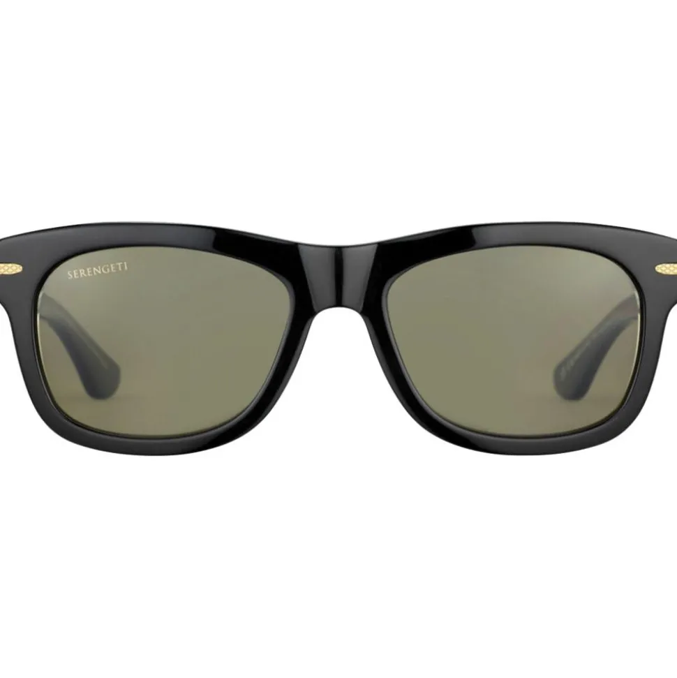 Lunettes de soleil Serengeti Foyt Shiny Black Transparent Layer 555nm