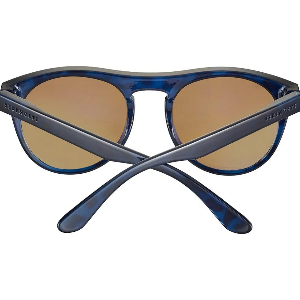 Lunettes de soleil Serengeti Kingman Shiny Tortoise Dark Blue Saturn Polarized Drivers