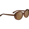 Lunettes de soleil Serengeti Bacall Shiny Crystal Caramel Brown Drivers Gradient