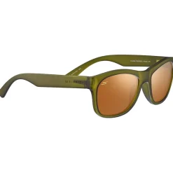 Lunettes de soleil Serengeti Chandler Rubberised Khaki Saturn Polarized Drivers Gold