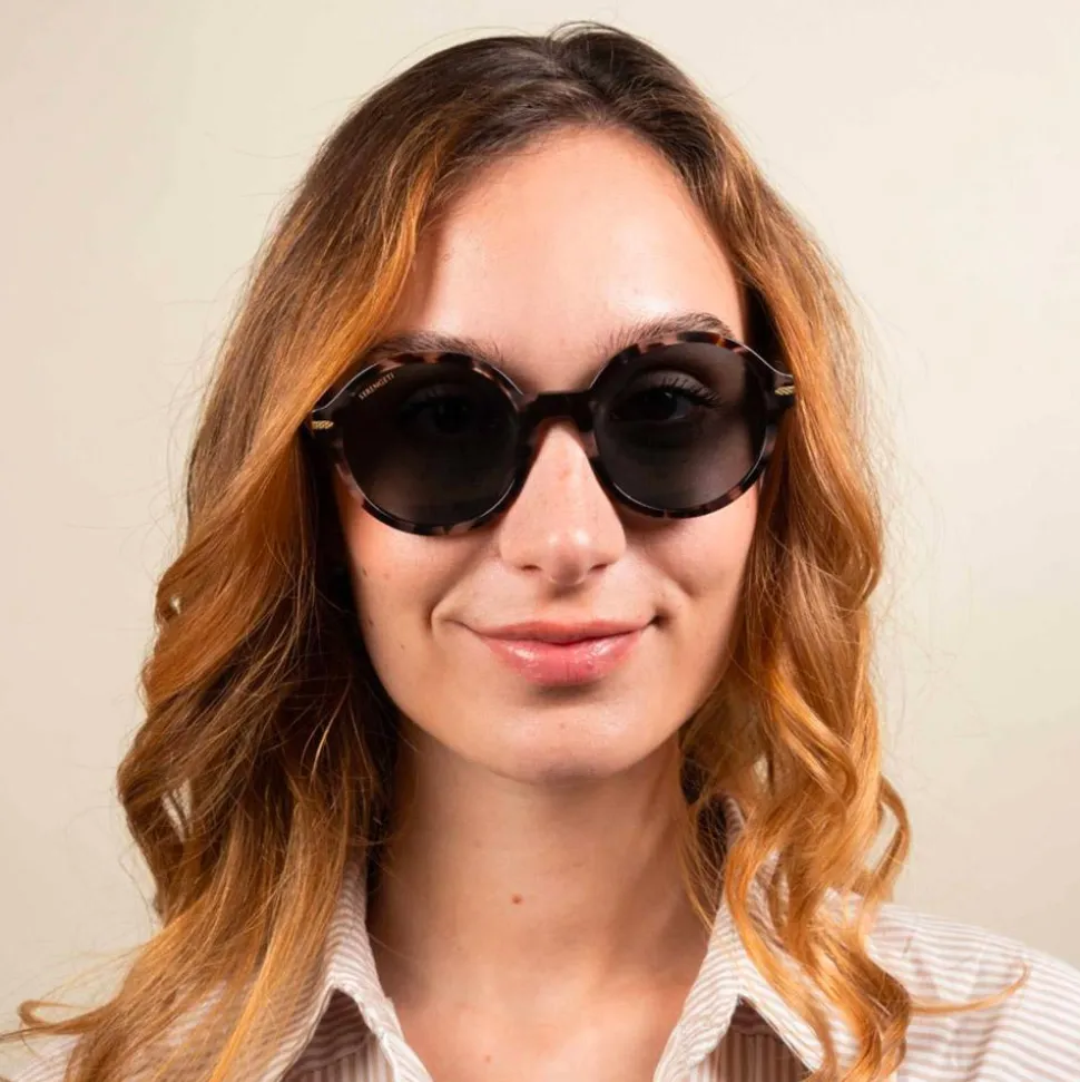 Lunettes de soleil Serengeti Joan Shiny Confidential Havana Polarized Smoke