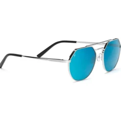 Lunettes de soleil Serengeti Shelby Shiny Silver Spirit Polarized 555nm Blue